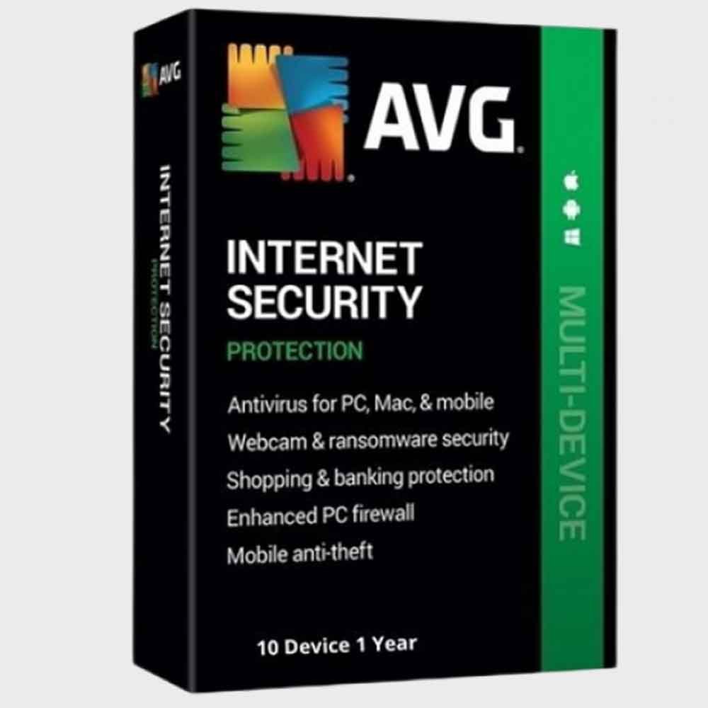 AVG Internet Security — 10 Devices, 1 Year — product image from NextGenTeky