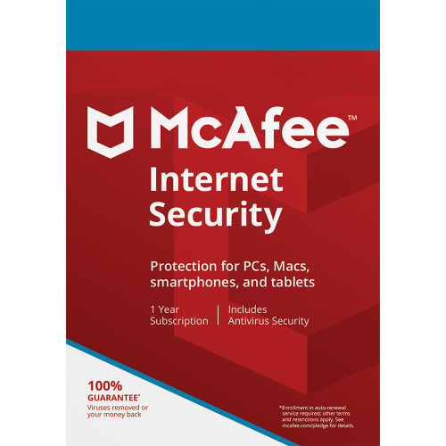 McAfee Internet Security — 1 Device, 1 Year — product image from NextGenTeky