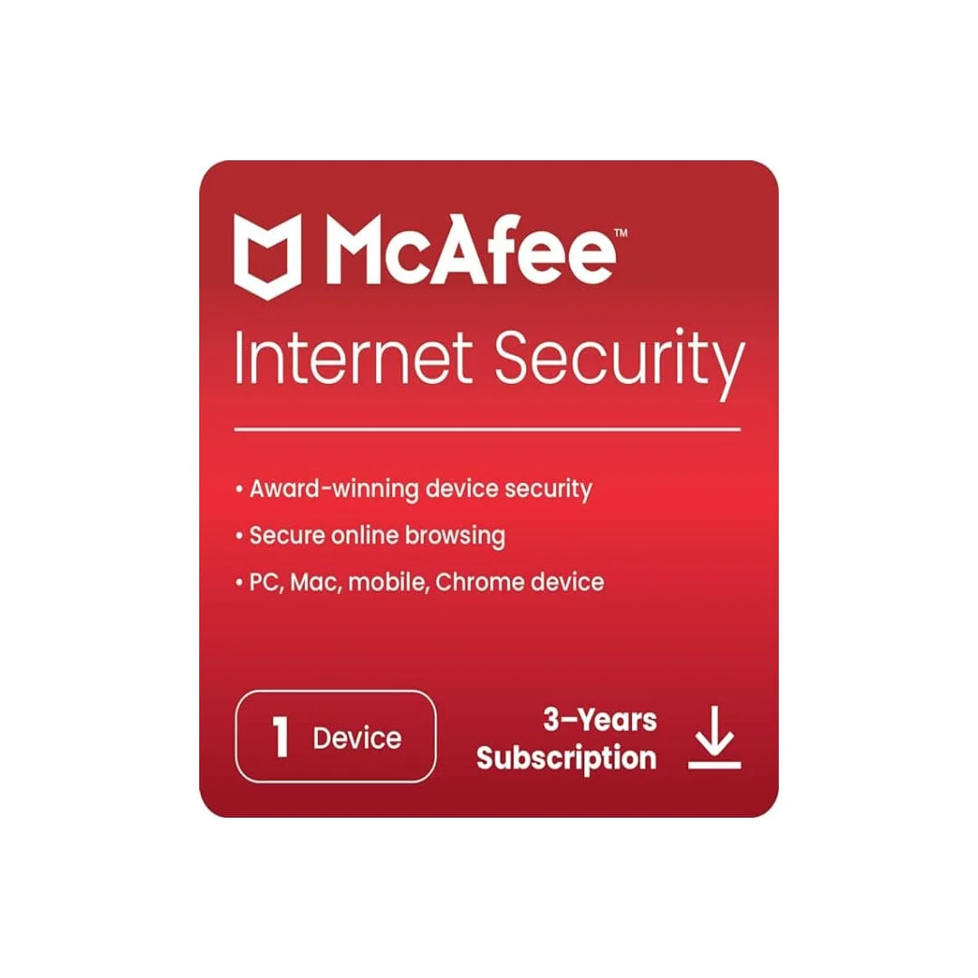 McAfee Internet Security — 5 Devices (2026) — product image from NextGenTeky