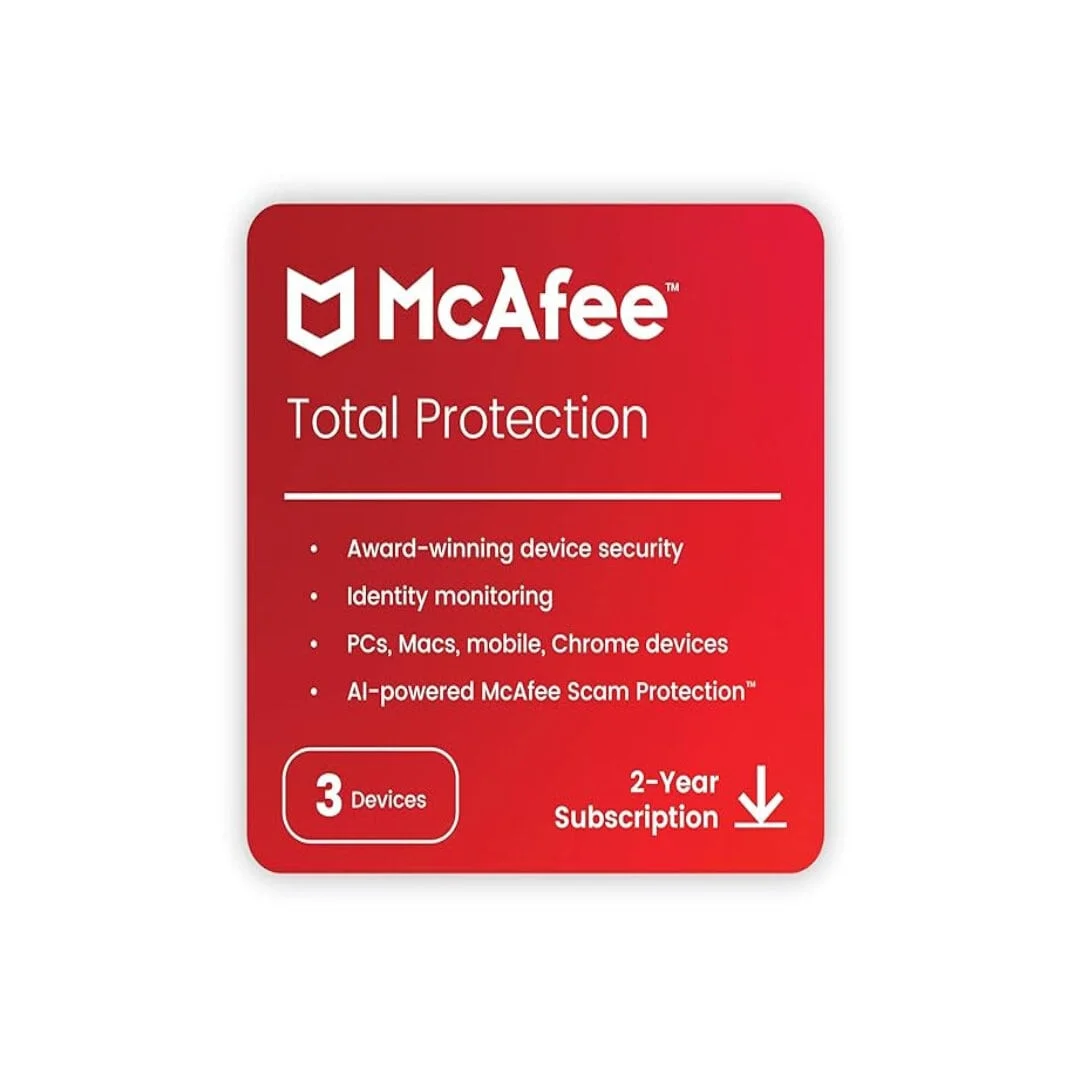 McAfee Total Protection — 3 Devices, 2 Years (2026) — product image from NextGenTeky