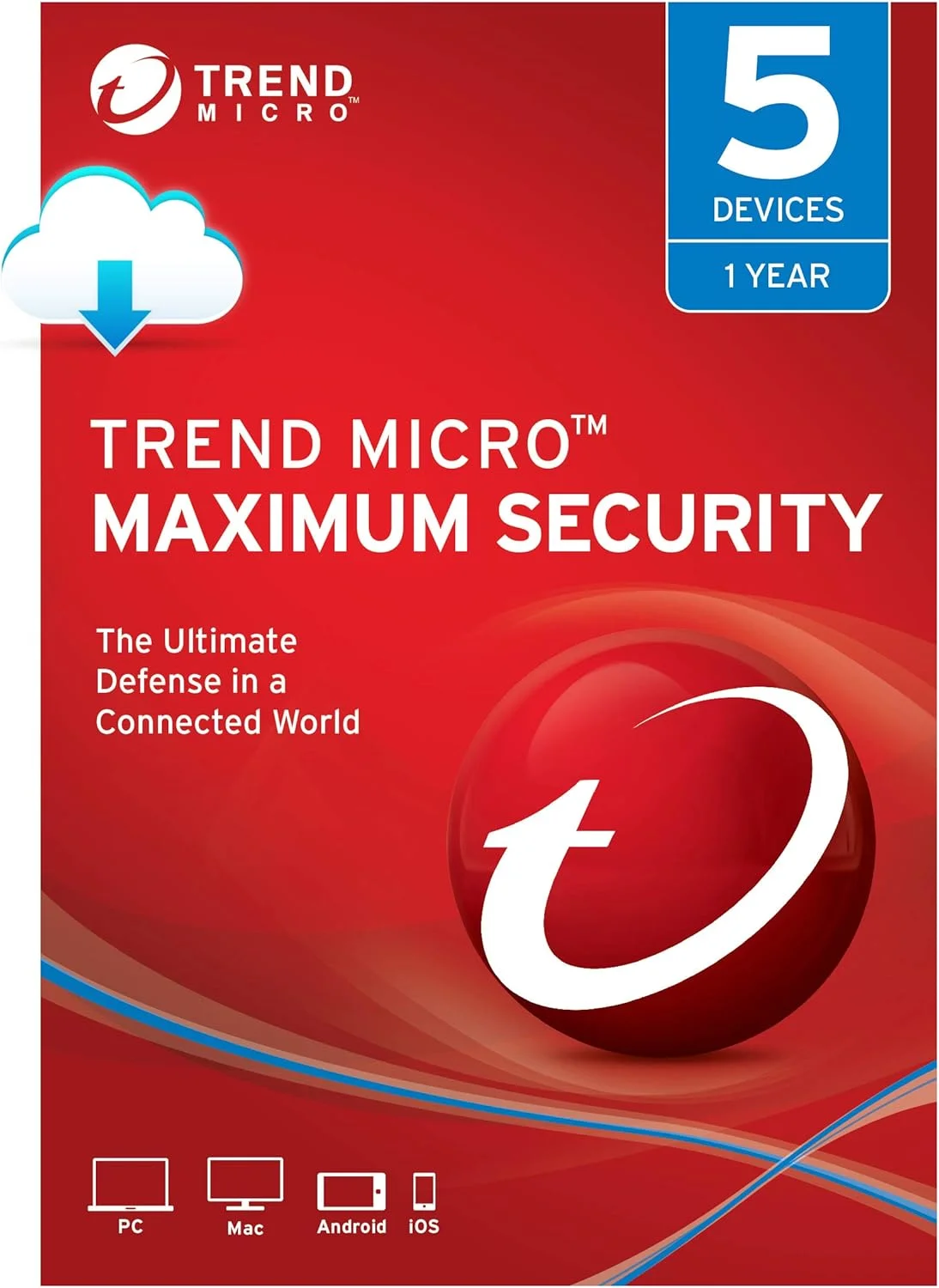 Trend Micro Maximum Security — 5 Users — product image from NextGenTeky
